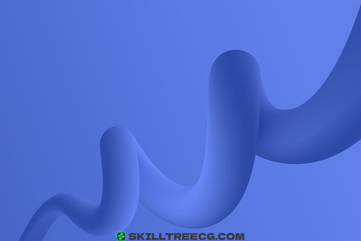 图片[10]-Twisted Flowing Shape 3D Backgrounds（478055）-技能树